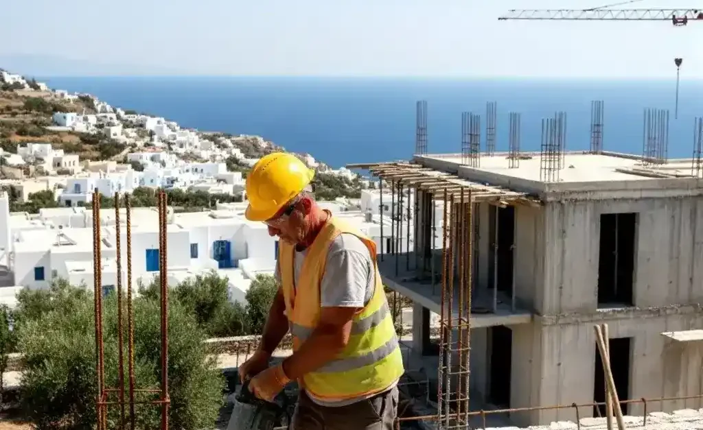 full-time construction helper job in Greece