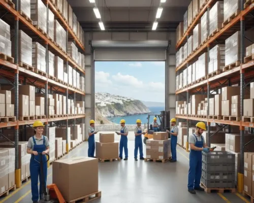 logistics store worker