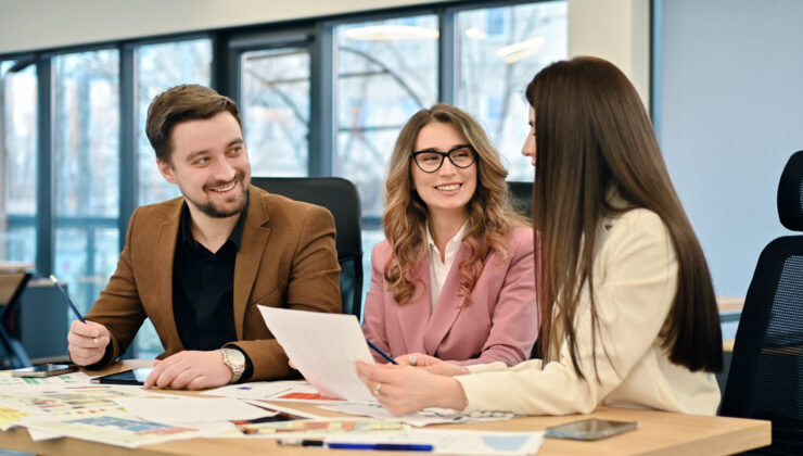 Business meeting in an office Europe Job Consultancy