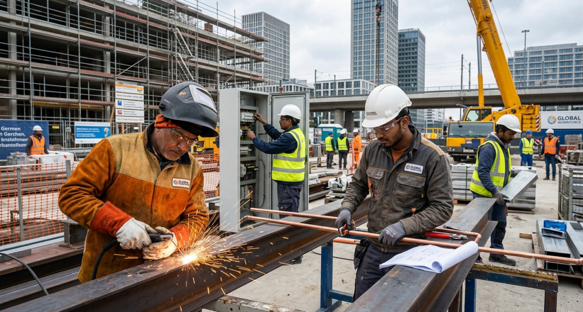 hiring blue collar workers from india