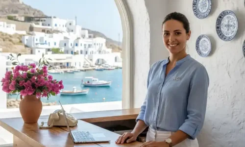 receptionist jobs in Greece for Indians